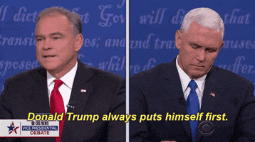 tim kaine donald trump always puts himself first GIF by Election 2016