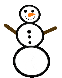 Snowy Day Christmas Sticker