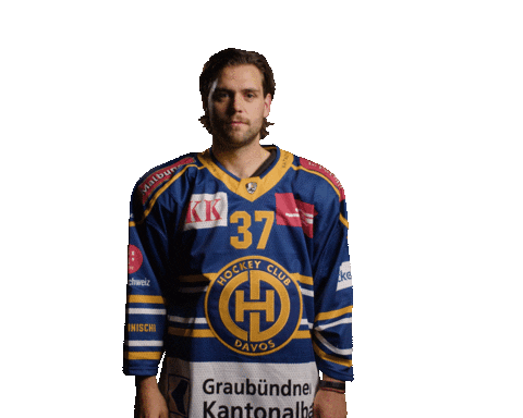 Pointing Hcd Sticker by Hockey Club Davos