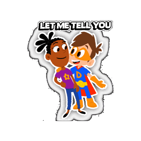 Tell Me Superhero Kids Sticker by Cool School