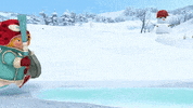 Cartoon Snow GIF by minika