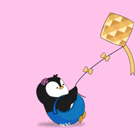 Flying Hello Kitty GIF by Pudgy Penguins