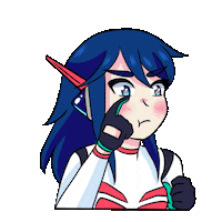 Angry Girl Sticker