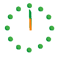 Clock Rotation Sticker by Lazy Vegan