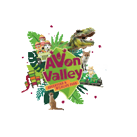 Logo Dinosaur Sticker by Avon Valley Adventure & Wildlife Park