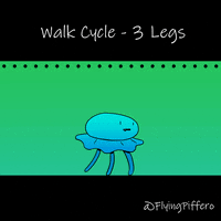 FlyingPiffero animation cartoon walkcycle frametoframe GIF