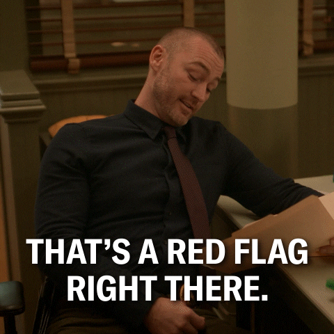Suspicious Red Flag GIF by ABC Network