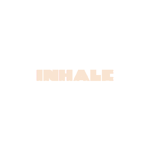Breathe Inhale Exhale Sticker by STRONGBEE