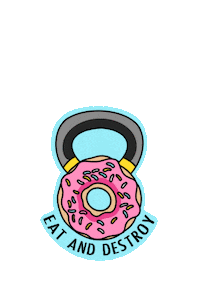 fitness crossfit Sticker by Donut Destroyer