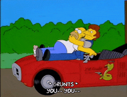 homer simpson fighting GIF