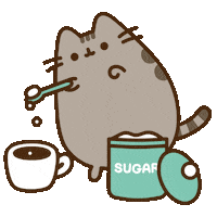 Sweet Tooth Coffee Sticker by Pusheen