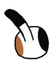 nekotokame cat ねこ 猫 三毛猫 Sticker