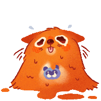 Dog Crying Sticker by Bare Tree Media