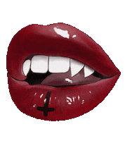 KrasaArt halloween lips vampire teeth Sticker