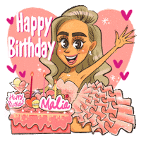 Happy Birthday Girl Sticker by FLEYJA.
