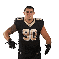 Football Sport Sticker by New Orleans Saints