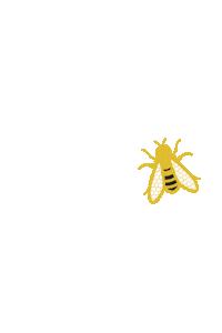 Bee Insect Sticker by Siponey