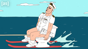 Screaming Water Sports GIF by Adult Swim
