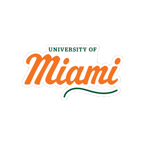 Miamihurricanes Theu Sticker by University of Miami Alumni Association