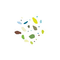 intujiena blue nature green plant Sticker
