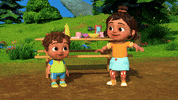 Dance Camping GIF by Moonbug