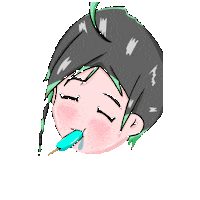 austinethics twitch eat icecream emote Sticker