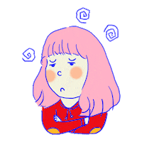 azkafiras girl kawaii angry 90s Sticker