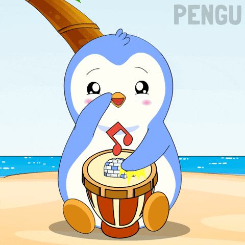 Beach Day Smile GIF by Pudgy Penguins