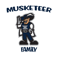 Musketeer Family Sticker by Xavier University