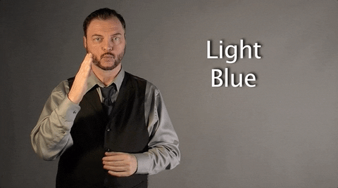 light blue asl GIF by Sign with Robert