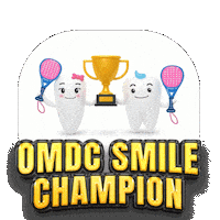 Champion Smile Sticker by OMDC Dental Clinic