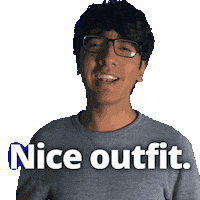 Clothing Looking Sharp Sticker