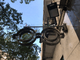 wink neon glasses sign spain GIF