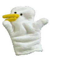 iyomtmt duck puppet アヒル puu Sticker