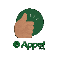 appelhome appel apel appel home apeel Sticker