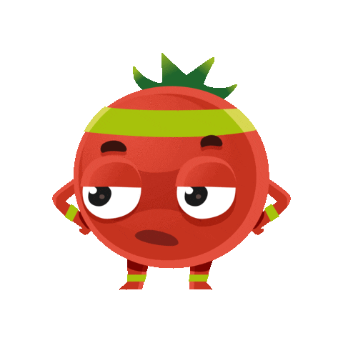 Humour Tomato Sticker by WIDYKA