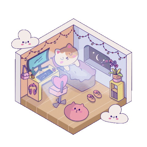 Gato Kawaii Sticker