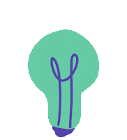 Idea Lightbulb Sticker by qontentmatters