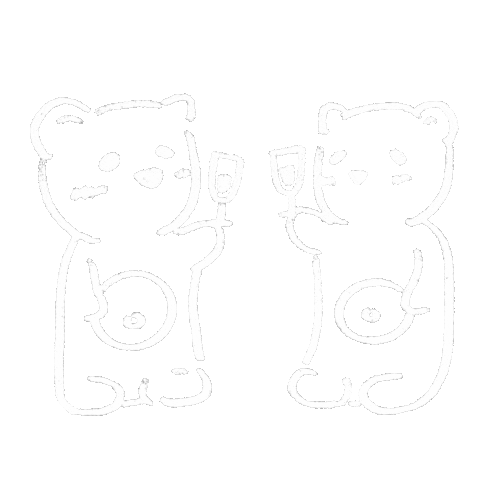 Cheers Bear Sticker