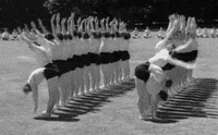 vintage bend over GIF