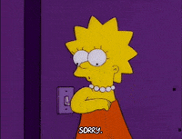 sorry lisa simpson GIF