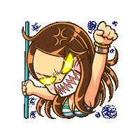 Angry Japan Sticker