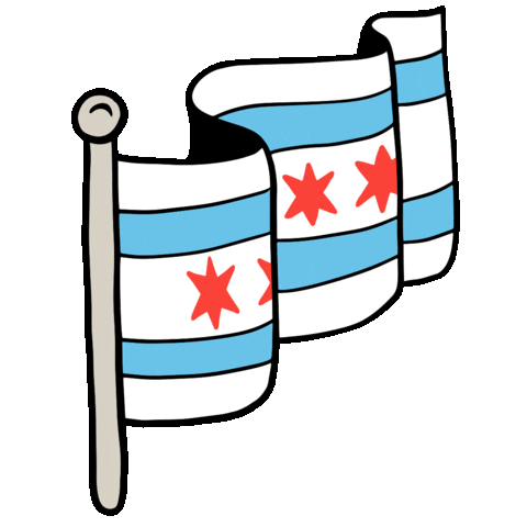 chicago flag Sticker by Lollapalooza