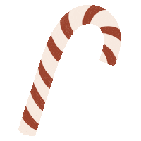 Candy Cane Christmas Sticker