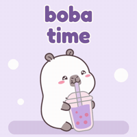 Bubble Tea Drinking GIF