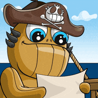 PlayLoveMonster love crypto bitcoin pirate GIF