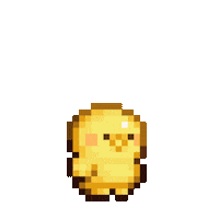 8Bit Chick Sticker