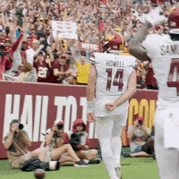 Excited Football GIF by Washington Commanders