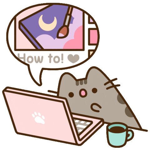 Art Working Sticker by Pusheen