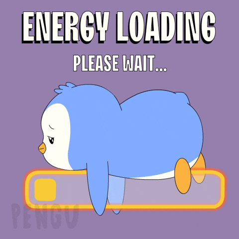 Tired Penguin GIF by Pudgy Penguins